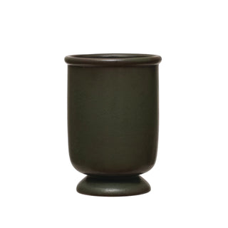 Green 8" Stone Vase