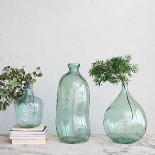28" Organic Glass Vase
