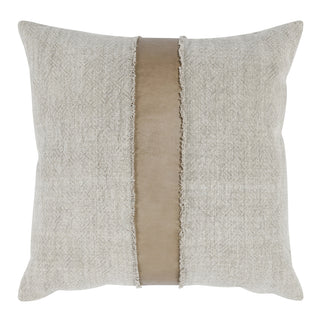 Steam 26x26 Pillow, Taupe/ Natural