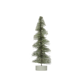 14" Tree with Lights, Green