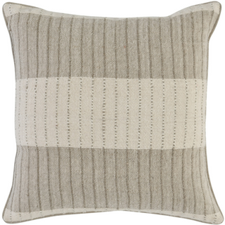 Kal 22x22 Pillow, Nat/Ivory